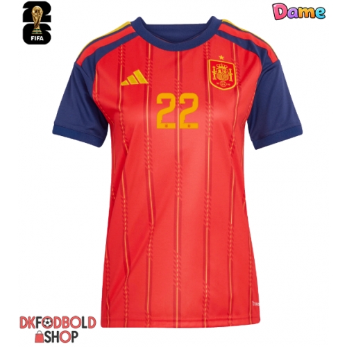 Spanien Pau Cubarsi #22 Hjemmebanetrøje Dame VM 2026 Kort ærmer
